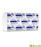 Jangro Zig Zag Hand Towels White