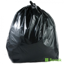Waste Sacks Medium Duty Black On-A-Roll 37inch