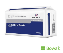 Jangro V Fold Hand Towel Blue 2 Ply