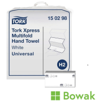 Tork Universal H2 Hand Towel Z Fold White 2ply