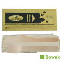 Wooden Meal Pack 3 in 1 Kraft Wrapped