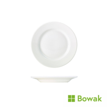 Genware Porcelain Classic Winged Plate 17cm/6.5inch White