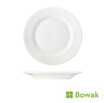 Genware Porcelain Classic Winged Plate 26cm/10.25inch White