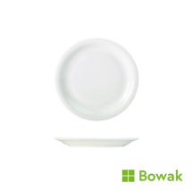 Genware Porcelain Narrow Rim Plate 16cm/6.25inch White