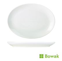 Genware Porcelain Oval Plate 36cm/14inch White