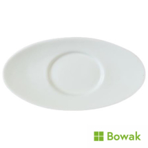 Orion Gravy Boat Saucer 20cm White Porcelain