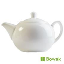 Orion Teapot Ball Shape 1 Litre White Porcelain