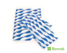 BURGER WRAP BLUE 33x46cm for food use, large