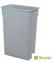 Grey Slim Recycle Bin - 87 Litre