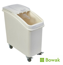 Mobile Ingredient Bin 81 litre Polypropylene