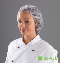 Mob Cap Hair Cover White XL