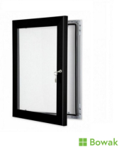 Display Case Black A4 Lockable