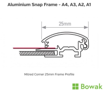 Snap Poster Frame A4 Silver