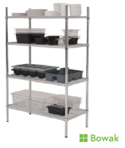 Wire Racking 4 Tier H183xW45xL152cm