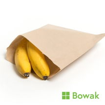Kraft Food Bag HD Strung 12x12inch