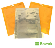 Gold-Silver Vacuum Pouch 72mu 160x250 mm With Hook Hole