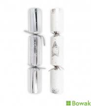 Silver & White Stars Crackers 12inch